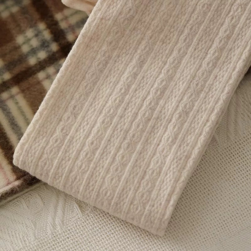 Cable Knit Tights (13 Colors)