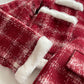 Cranberry Jam Plaid Tweed Set (Red/White)