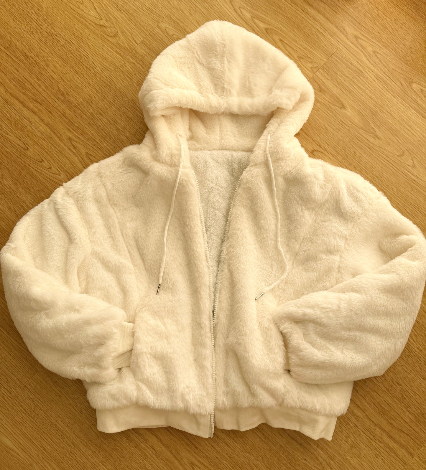 Fuzzy Cropped Hoodie (4 Colors)