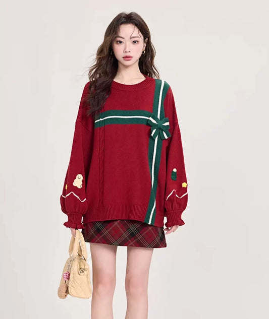 Christmas Gift Sweater (Red)