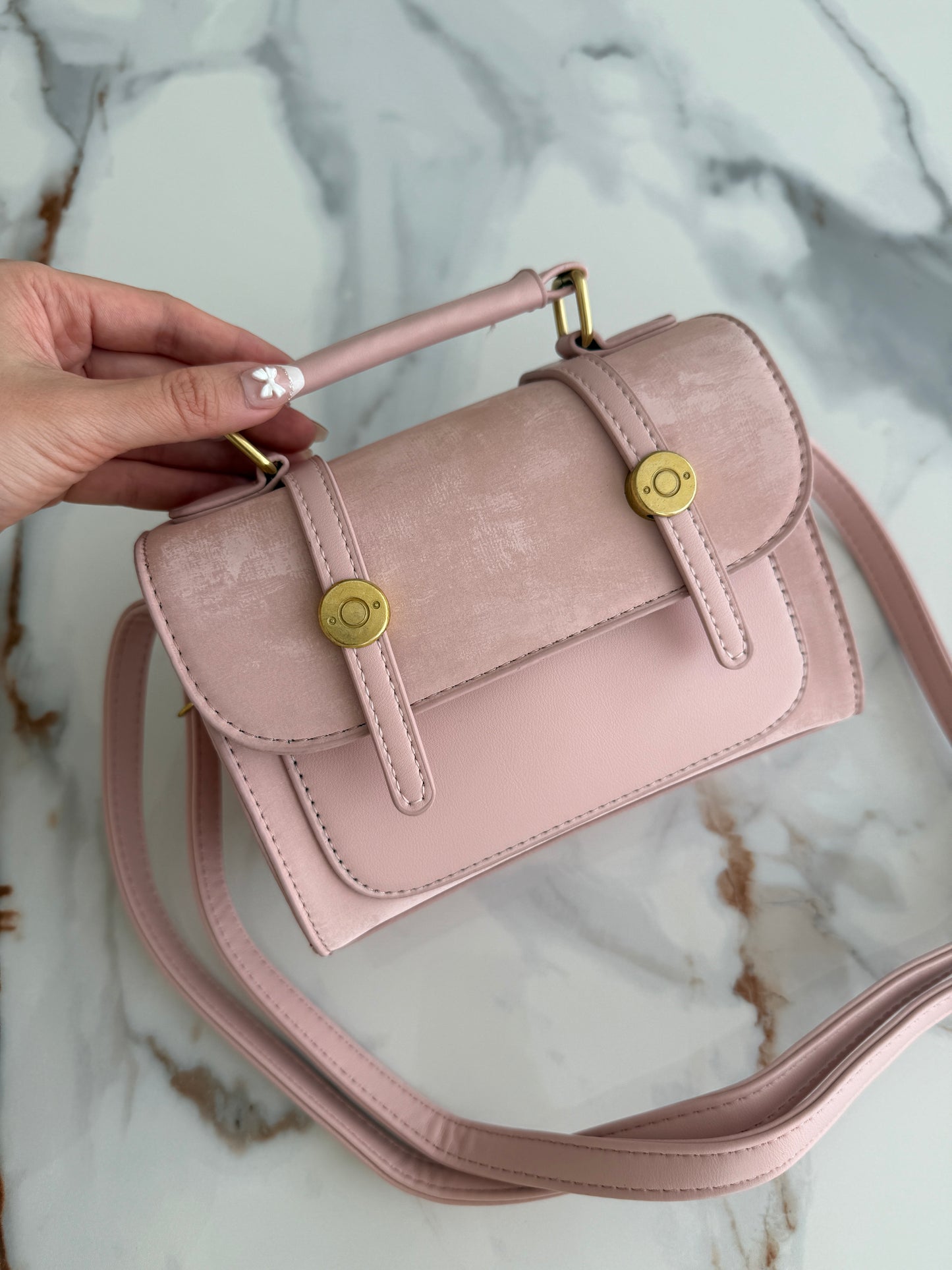 Suede Satchel Bag (4 Colors)
