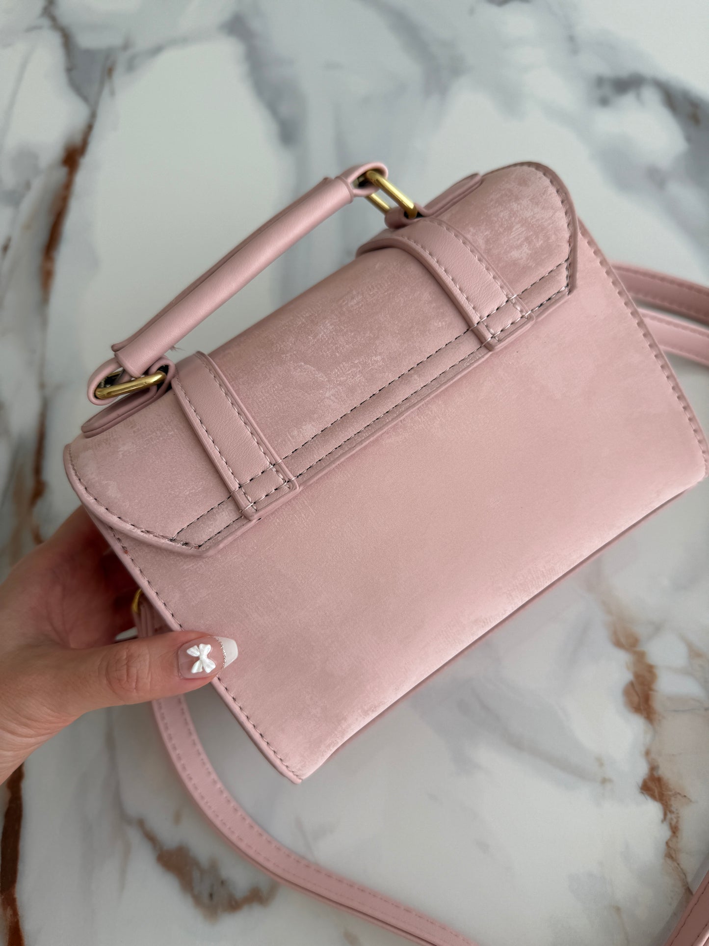 Suede Satchel Bag (4 Colors)