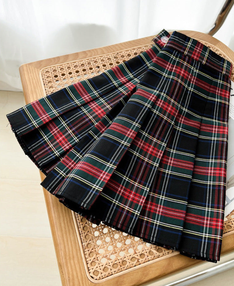 Holiday Plaid Tennis Skirt (2 Colors)