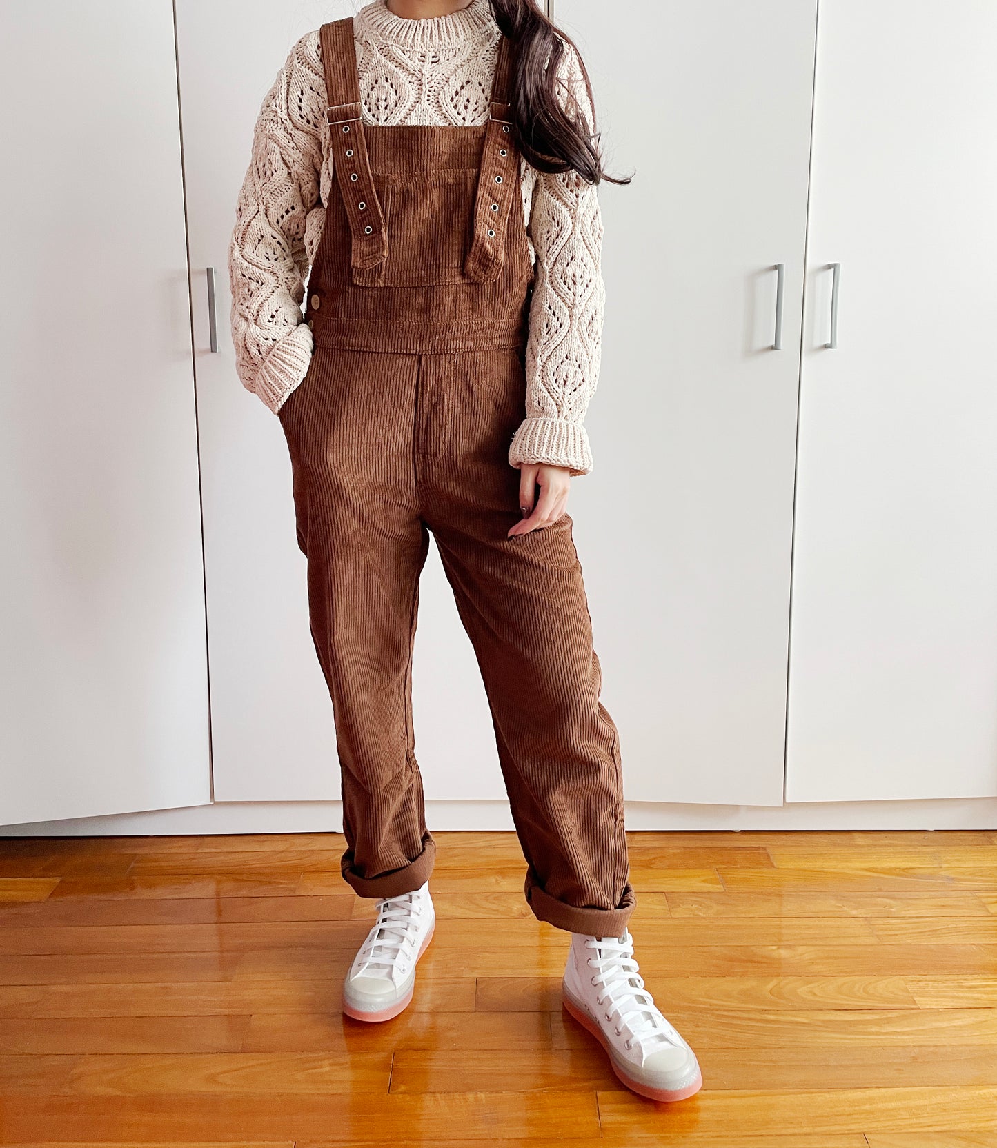 Paddington Corduroy Overalls (Mocha Brown)