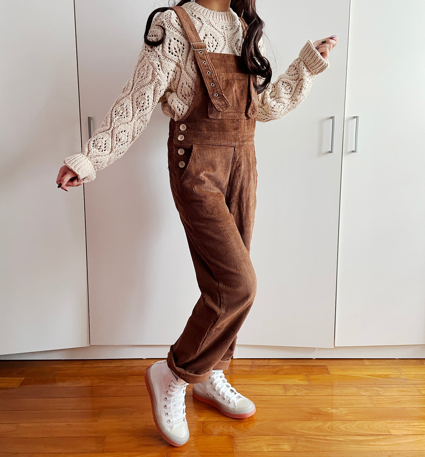 Paddington Corduroy Overalls (Mocha Brown)