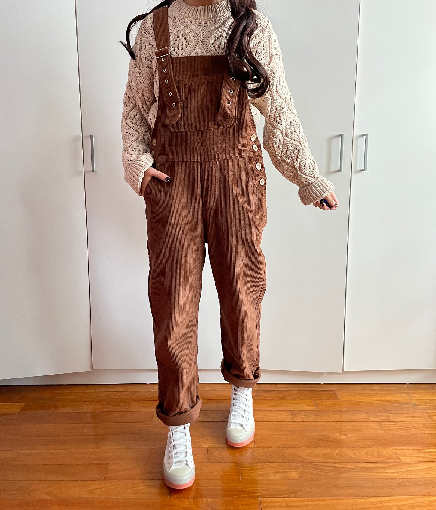 Paddington Corduroy Overalls (Mocha Brown)