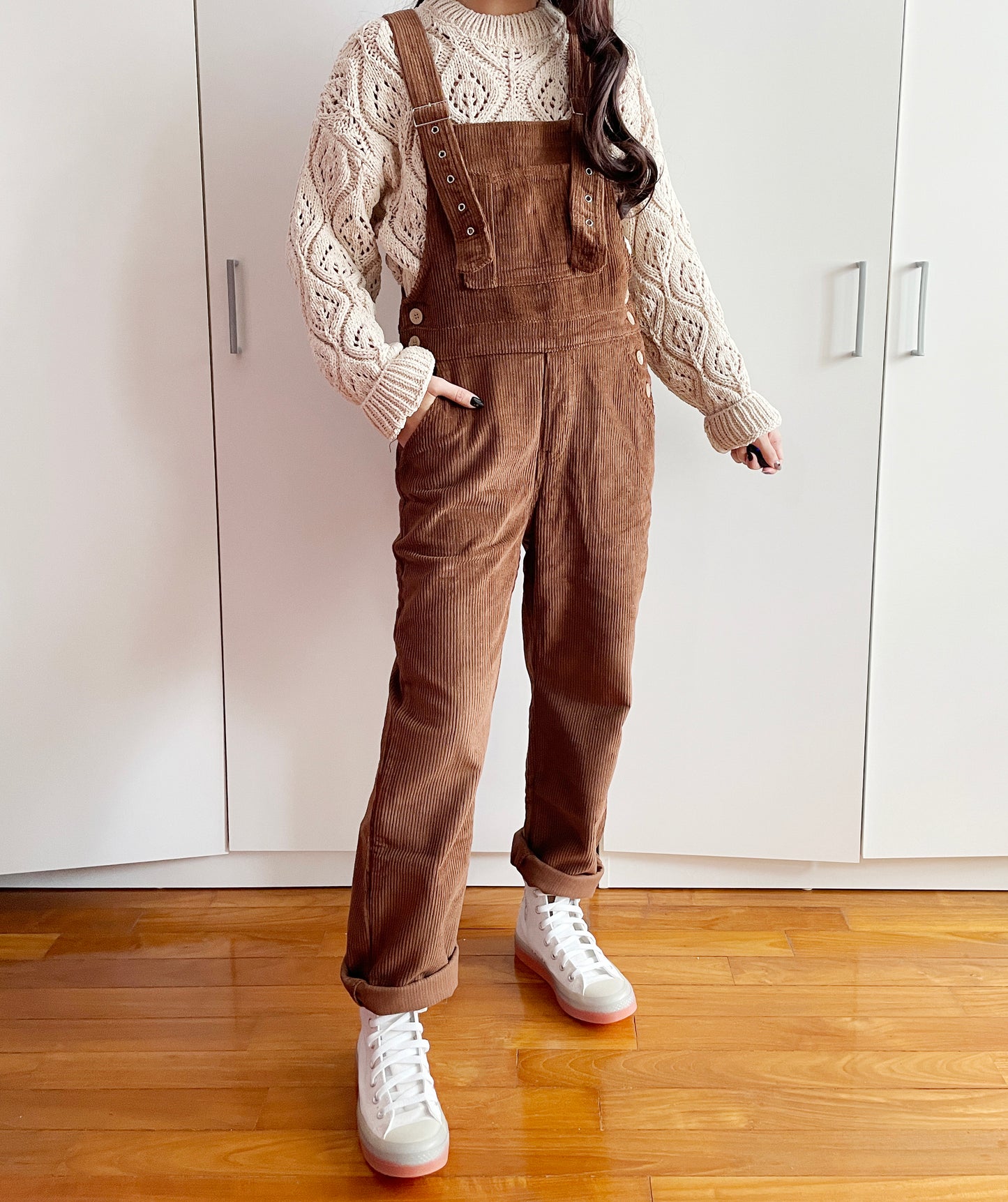 Paddington Corduroy Overalls (Mocha Brown)
