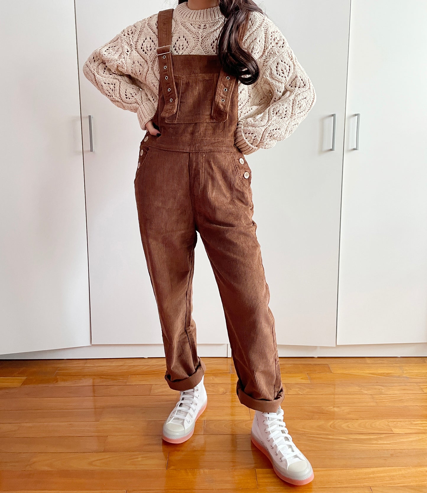 Paddington Corduroy Overalls (Mocha Brown)