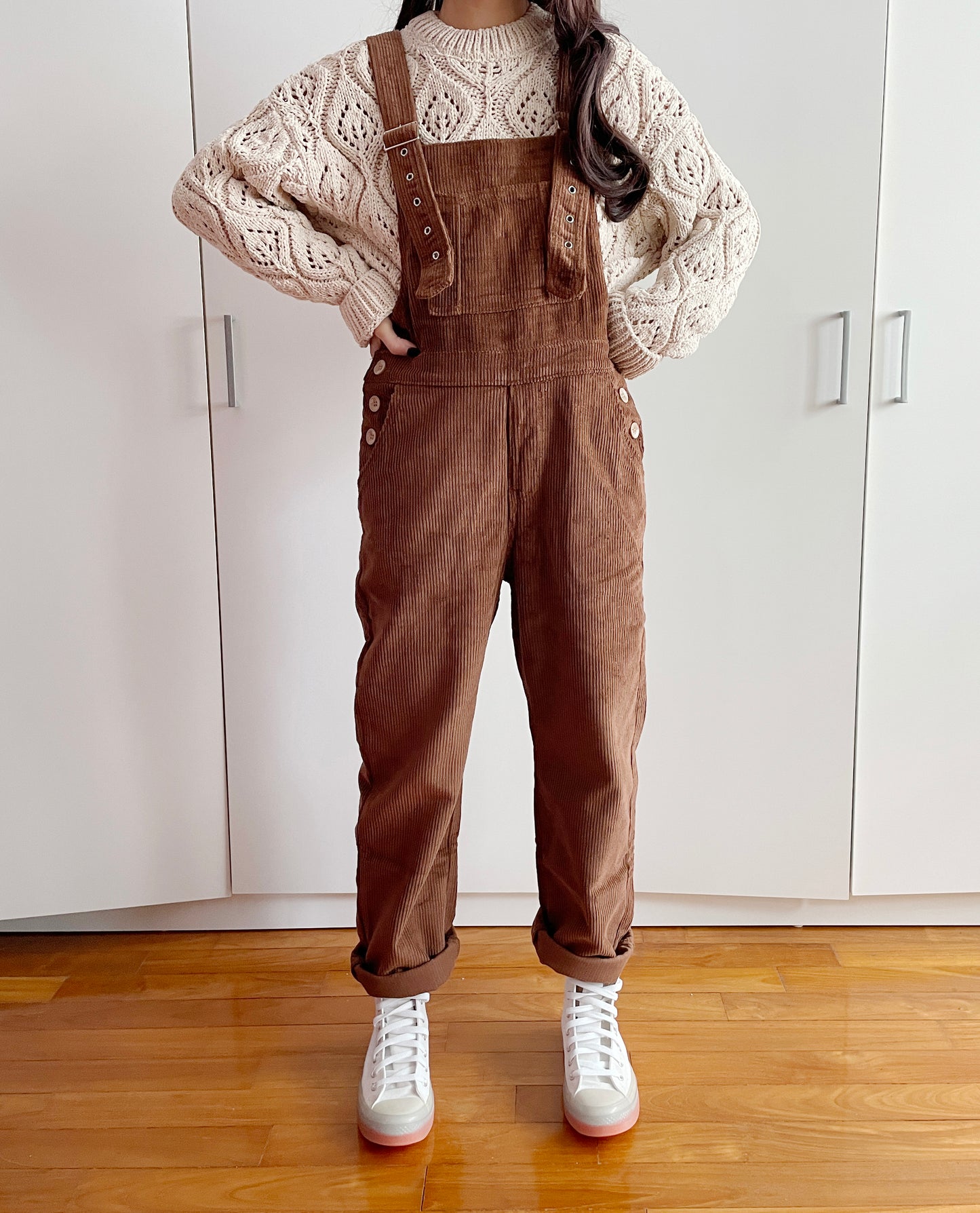 Paddington Corduroy Overalls (Mocha Brown)