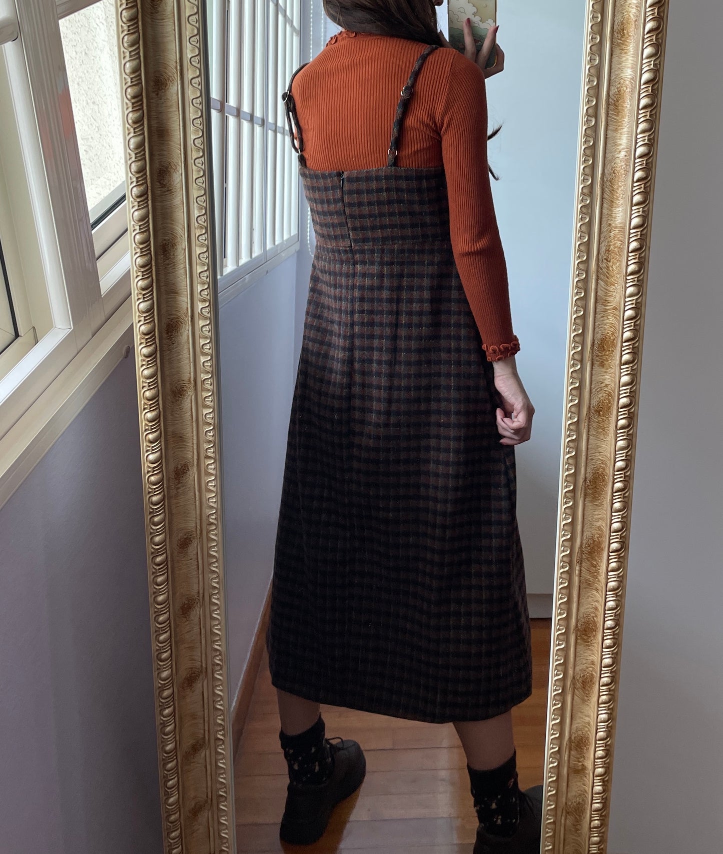 Cardamom Plaid Cami Midi Dress (2 Colors)