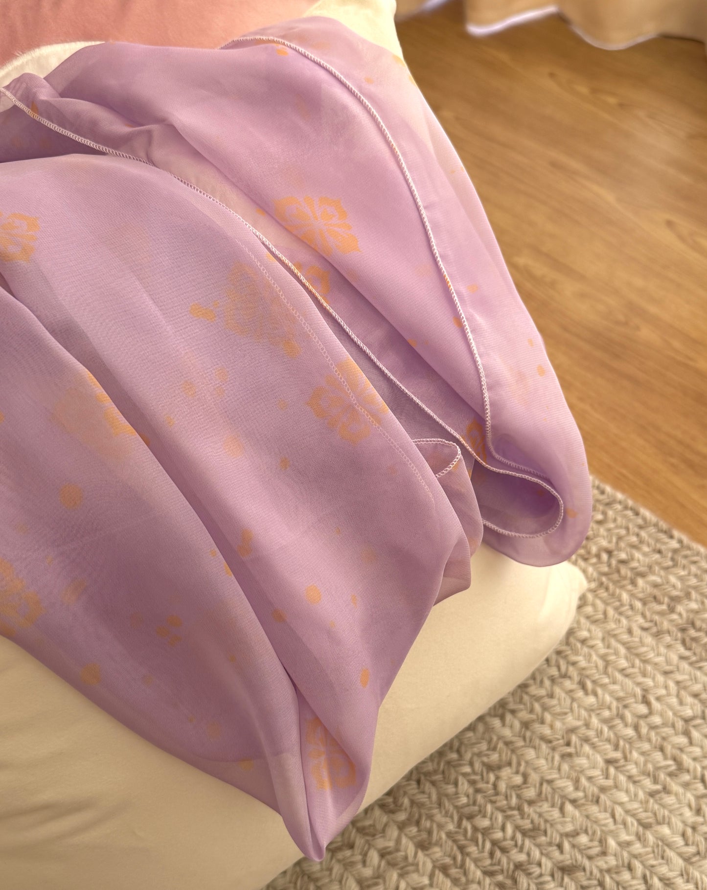 Wisteria Qixiong Ruqun Set (Green/Purple)