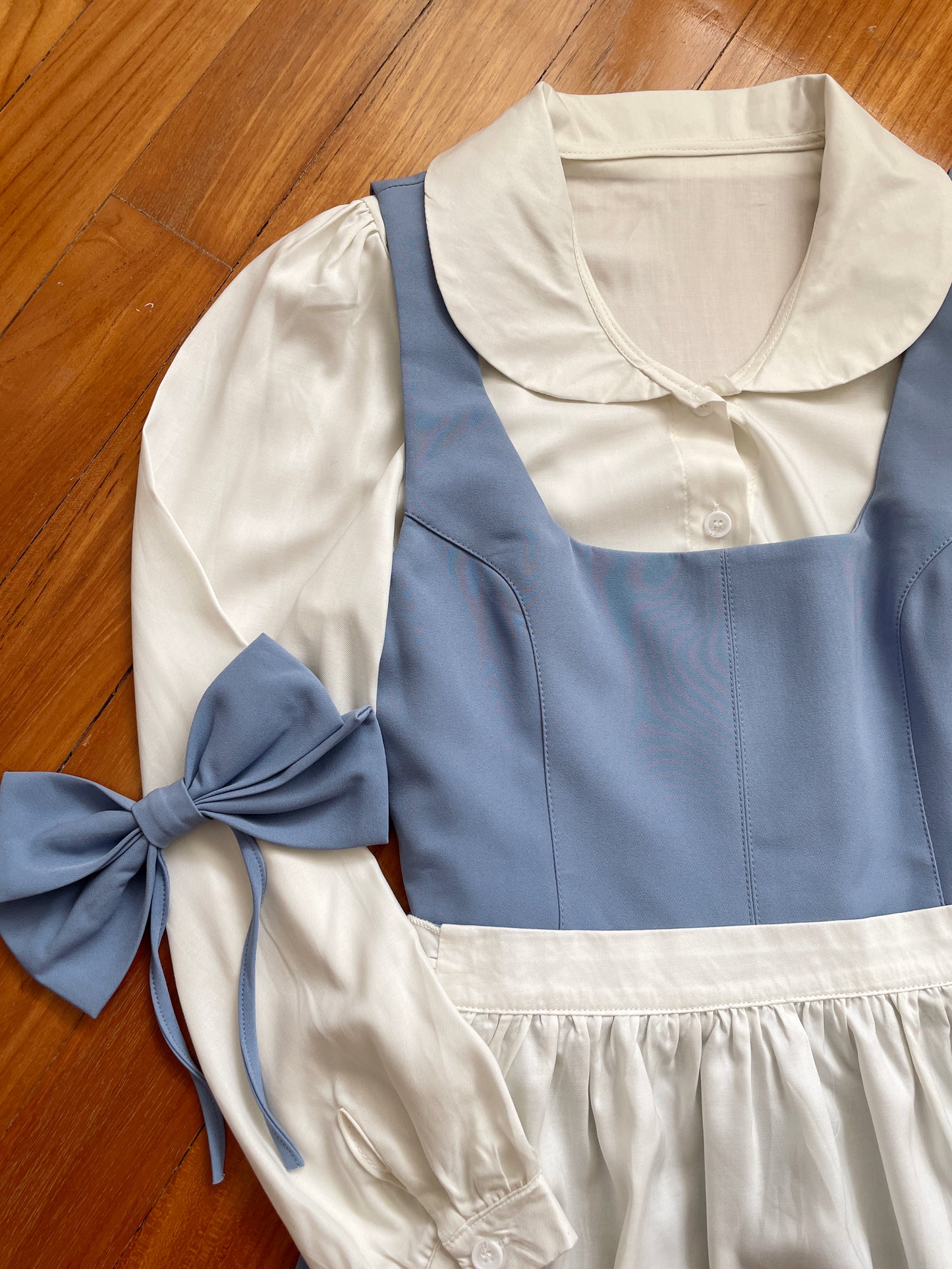 La Belle Enfant Dress (Blue/White)