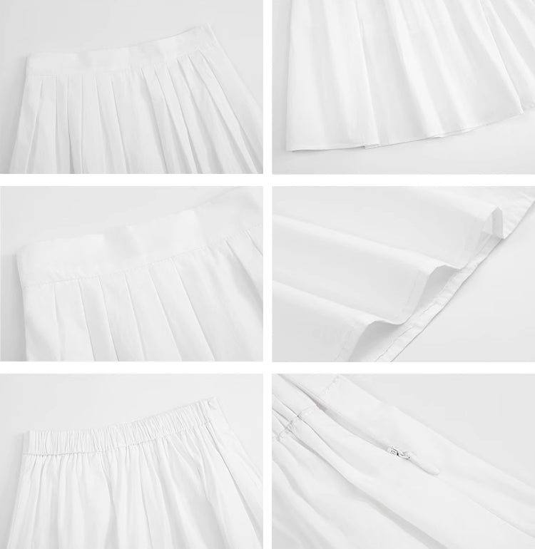 Essential Pleated Midi Skirt (2 Colors)