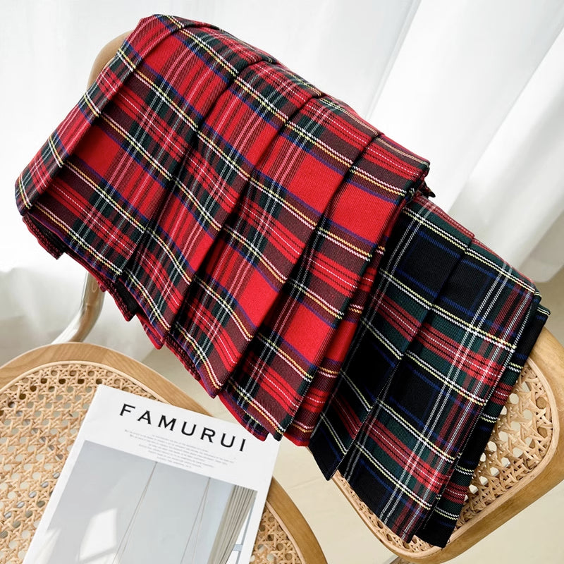 Holiday Plaid Tennis Skirt (2 Colors)