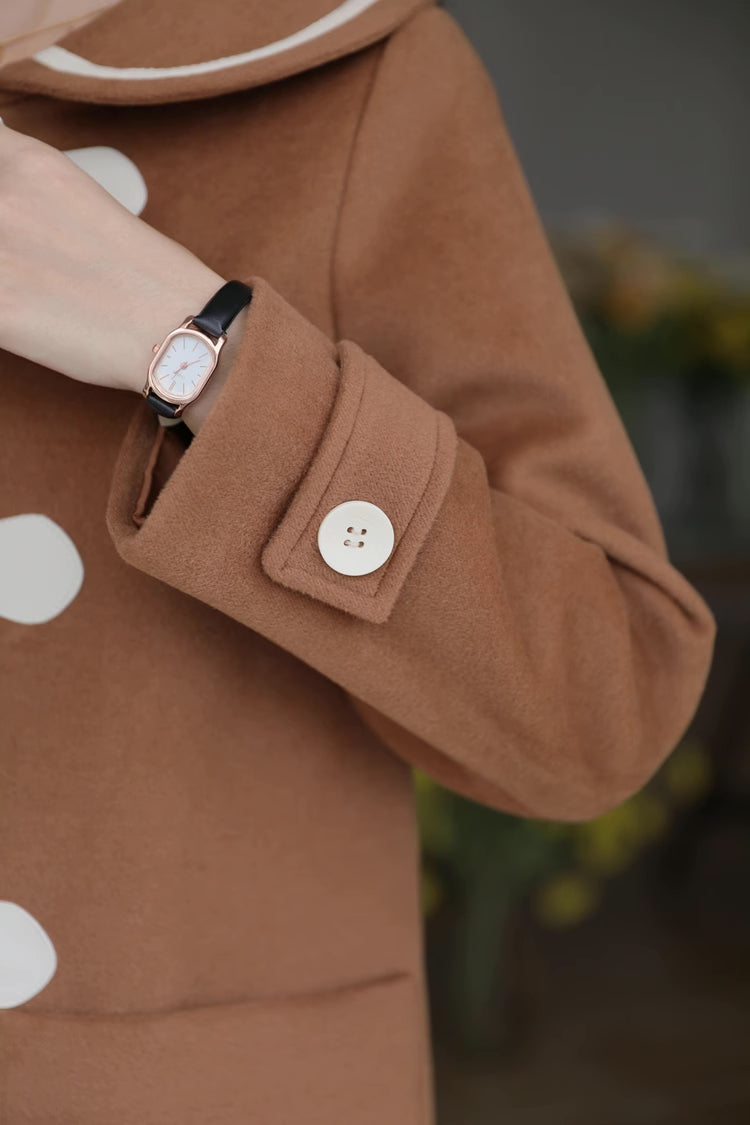 Peter Pan Collar Toggle Duffle Coat (2 Colors)