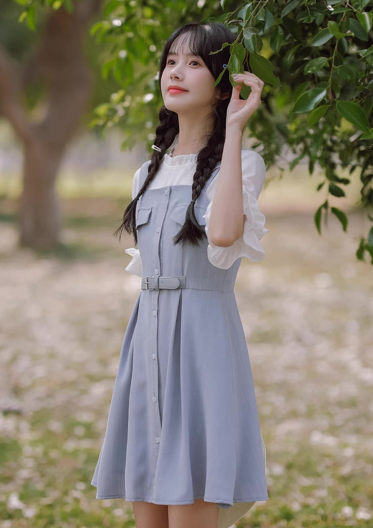 Button Up Stripe Mini Dress (3 Colors)