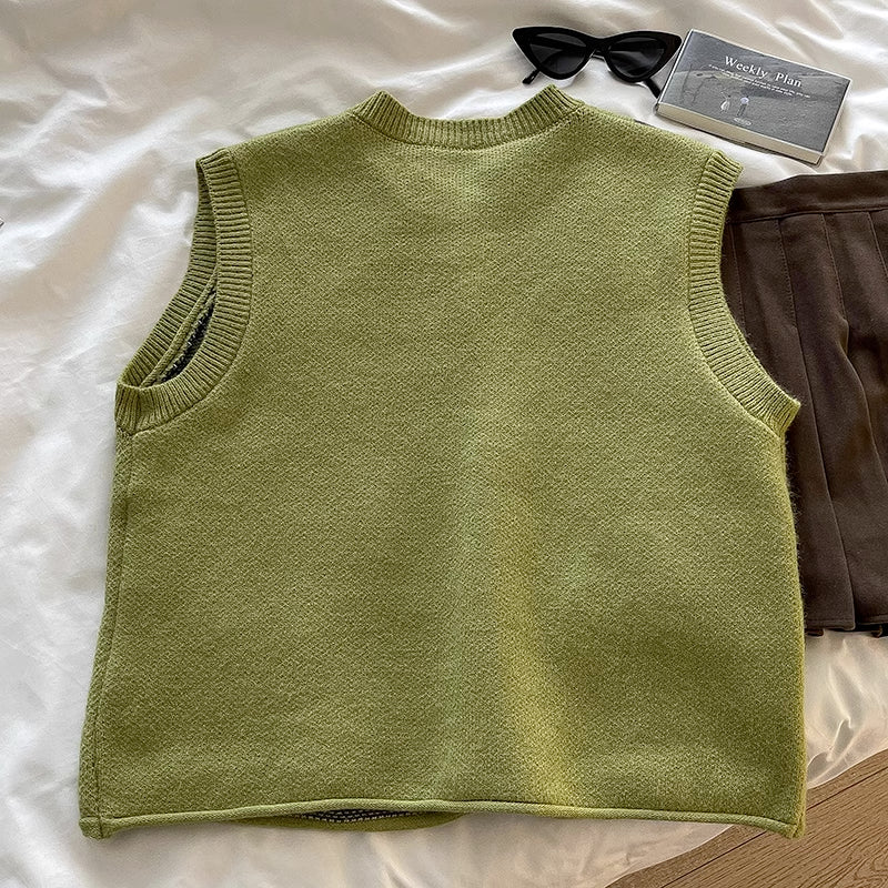 Playful Bears Vest (Green)