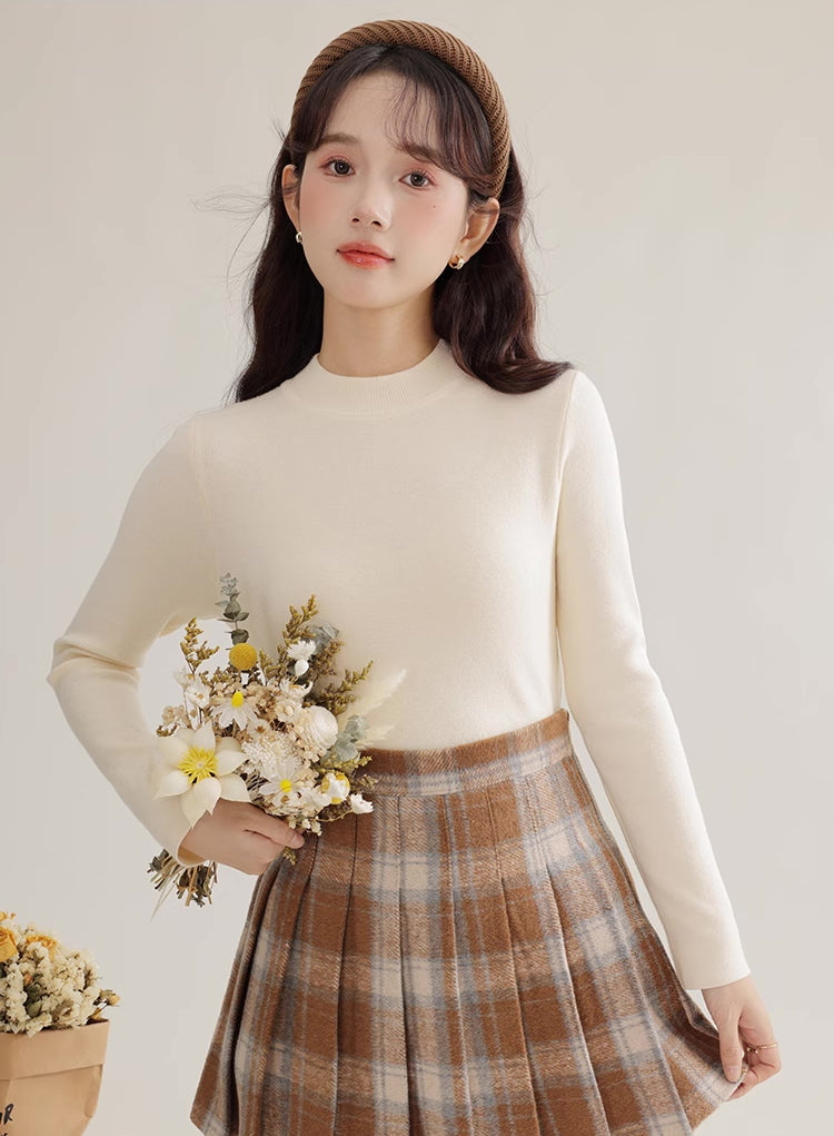 Toasted Plaid Pleated Tennis Skirt (3 Colors)