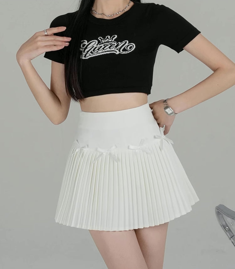 Little Bow Spring Mini Skirt (4 Colors)