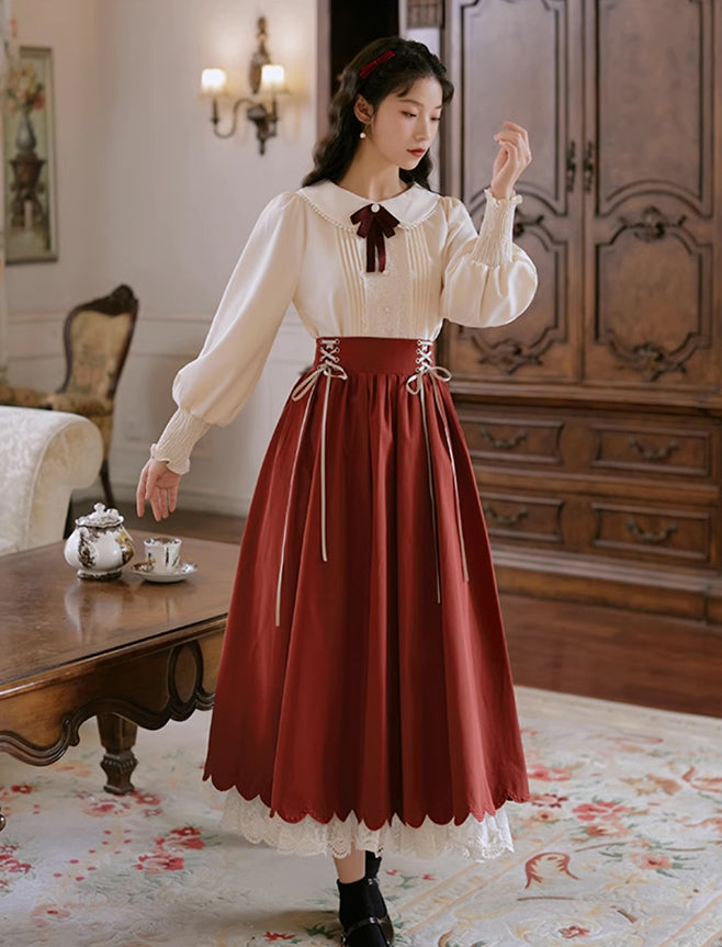 Evergarden Blouse & Skirt Set (5 Colors)