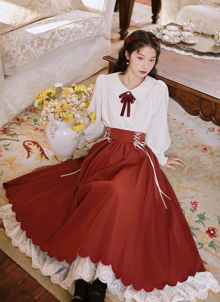 Evergarden Blouse & Skirt Set (5 Colors)