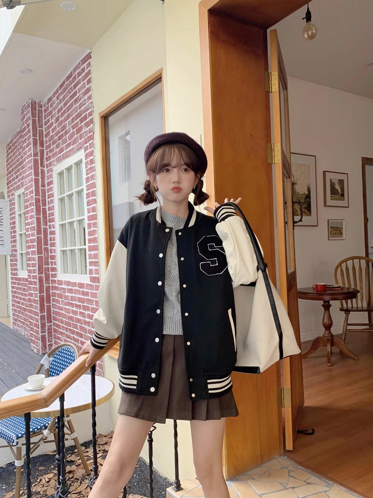 Letterman Baseball Jacket (2 Colors)