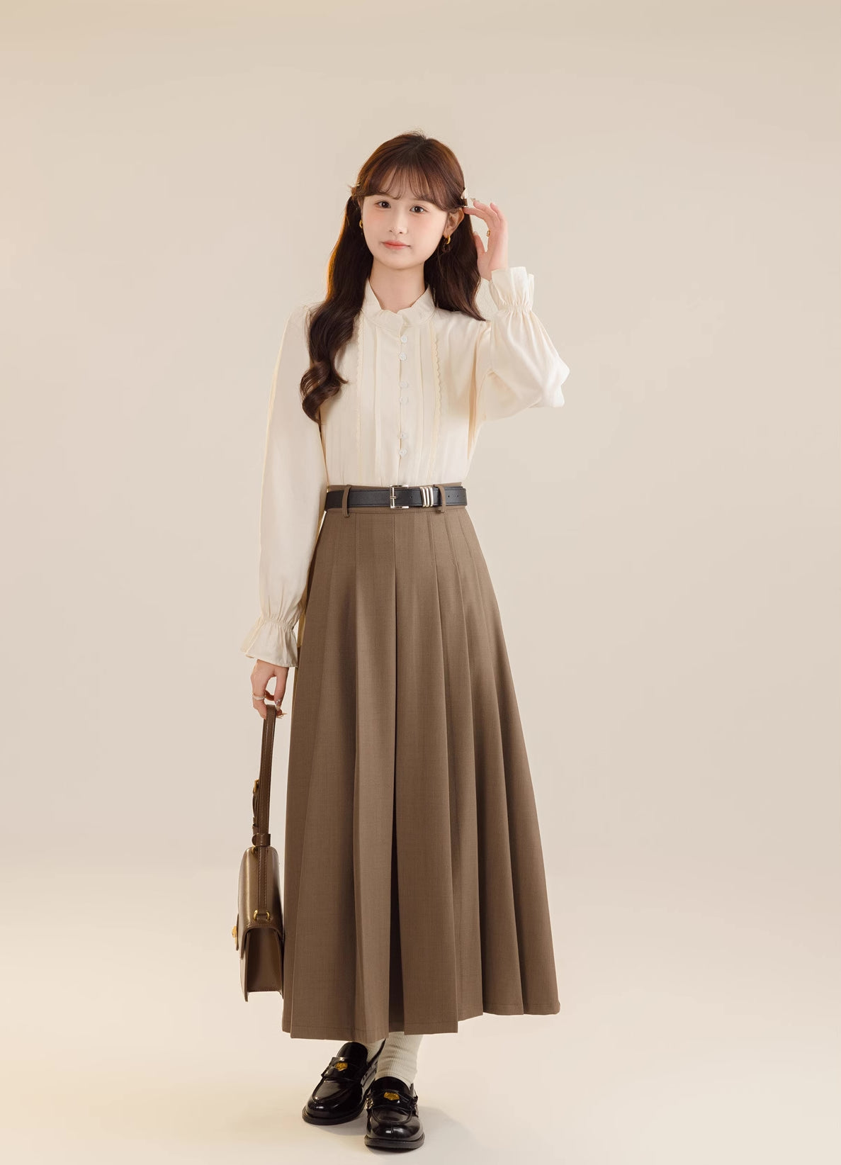 Pleated Midi Tennis Skirt (3 Colors)