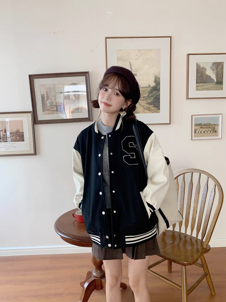 Letterman Baseball Jacket (2 Colors)