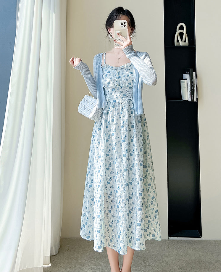 May Flowers Lace Up Cami Dress (3 Colors)