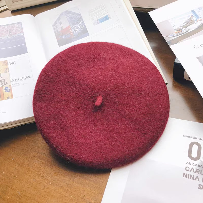 Basic Wool Beret (31 Colors)