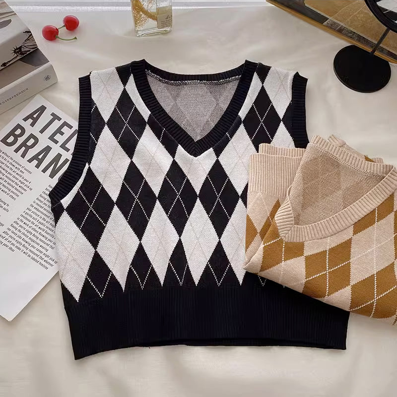 Argyle Varsity Vest (2 Colors)