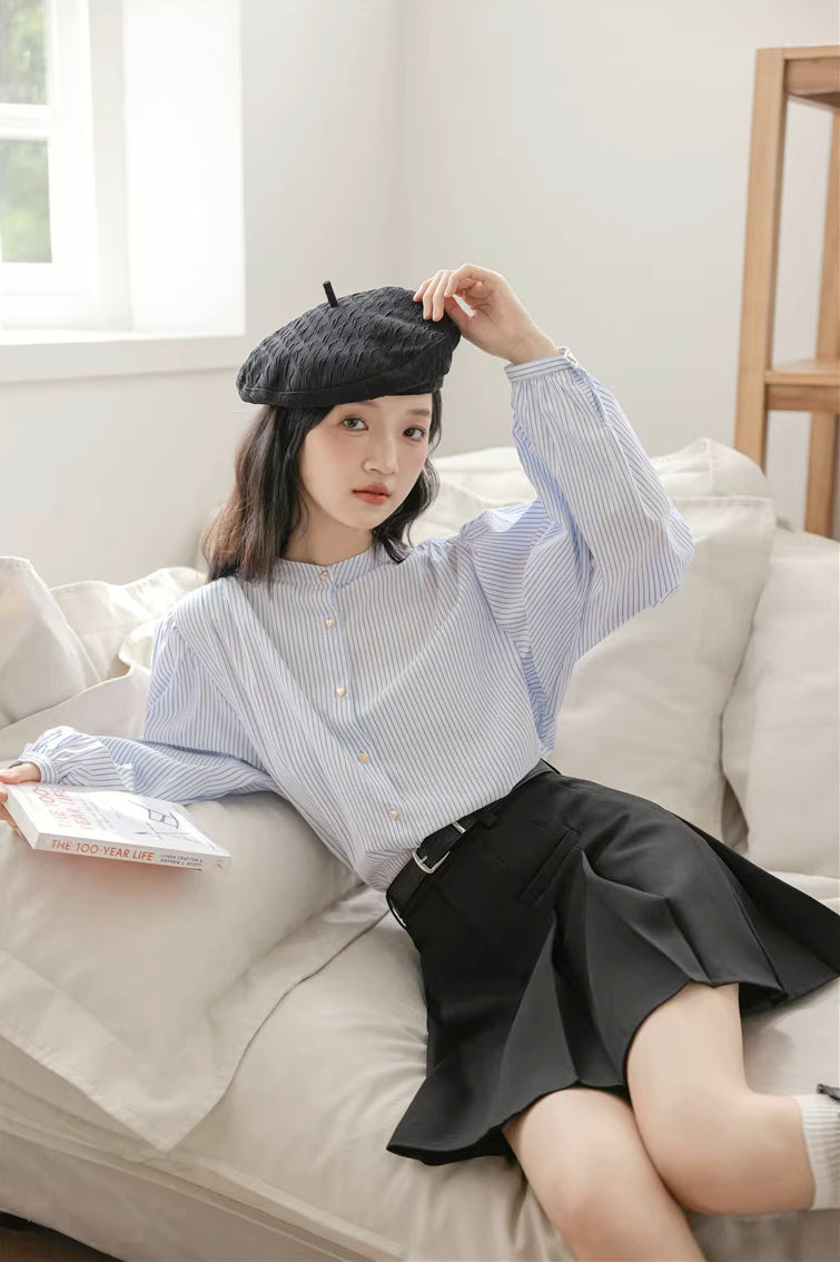 Preppy Pleated Mini Skirt (4 Colors)
