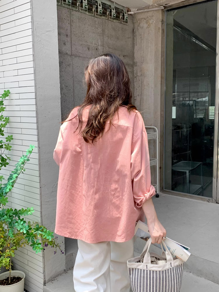 Boyfriend Button Up Shirt (6 Colors)
