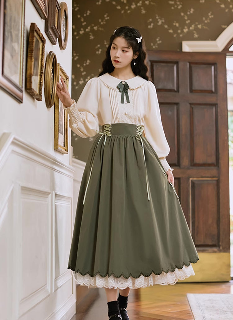 Evergarden Blouse & Skirt Set (5 Colors)