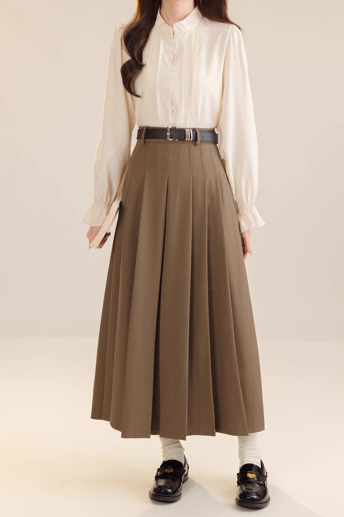 Pleated Midi Tennis Skirt (3 Colors)