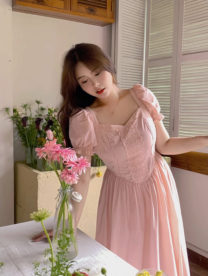 Jolie Broderie Midi Dress (3 Colors)