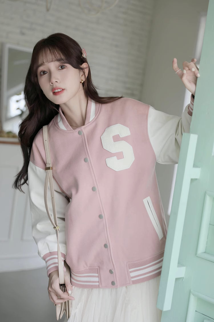 Letterman Baseball Jacket (2 Colors)