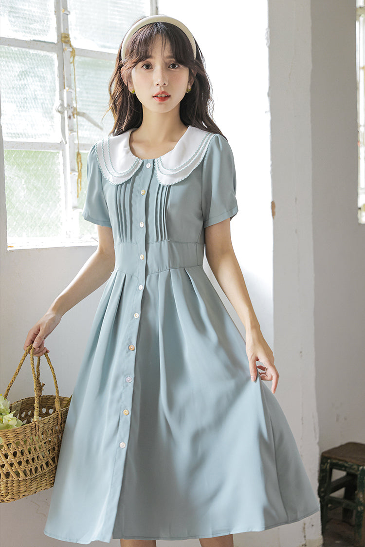 Three's A Charm Button Up Dress (2 Colors)