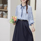 Belted Woven Midi Skirt (2 Colors)