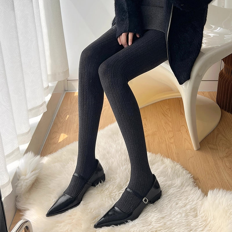 Cable Knit Tights (13 Colors)