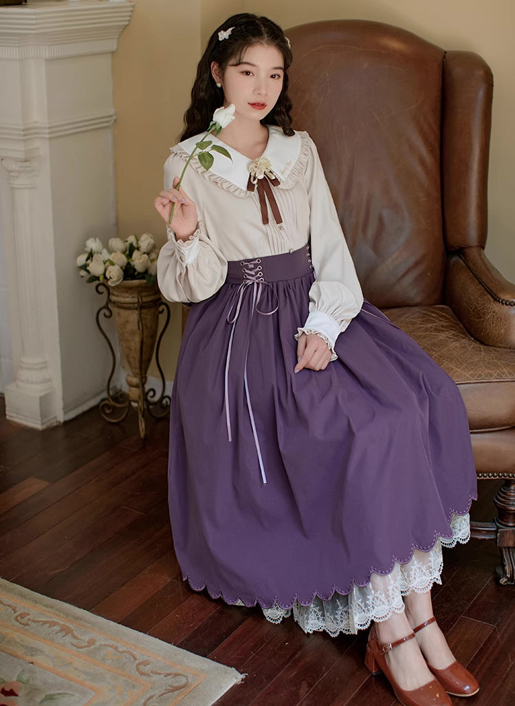 Evergarden Blouse & Skirt Set (5 Colors)