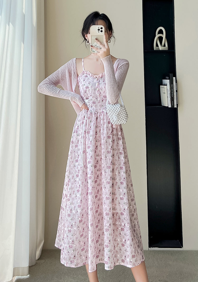 May Flowers Lace Up Cami Dress (3 Colors)