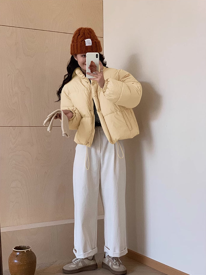 Candy Cropped Puffer Jacket (6 Colors)