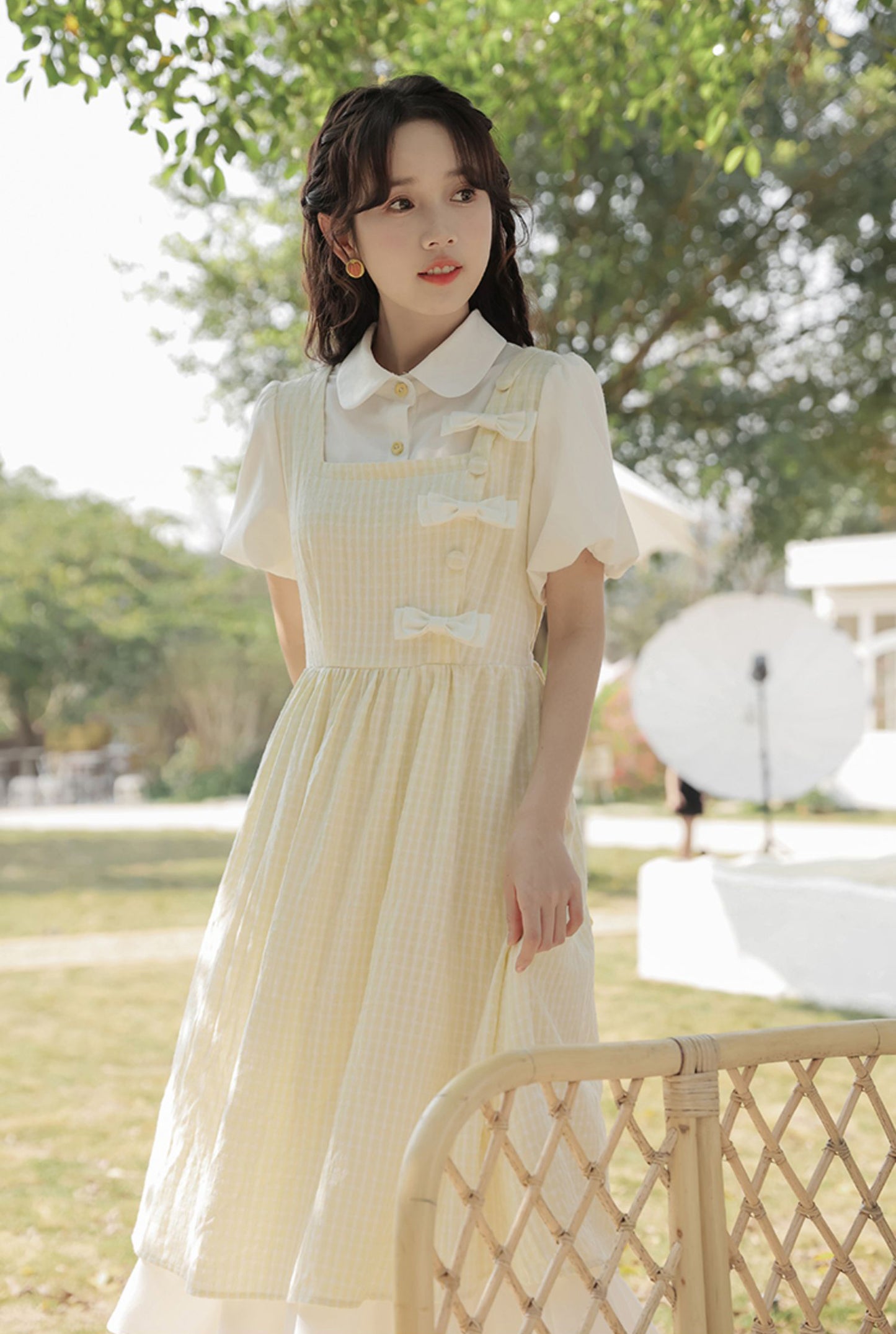 Gingham Bows Twofer Dress (3 Colors)