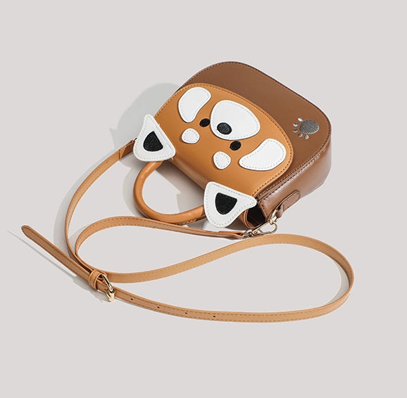 Red Panda Crossbody Bag (Brown)