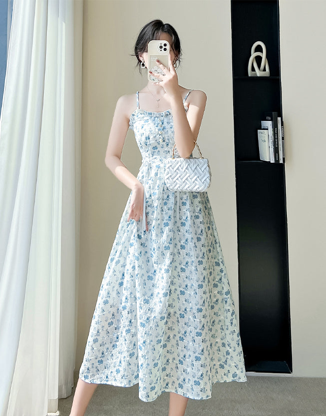May Flowers Lace Up Cami Dress (3 Colors)