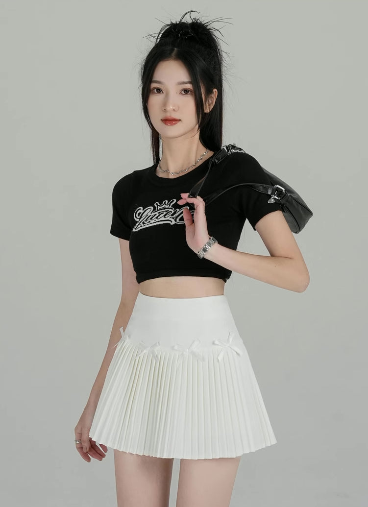 Little Bow Spring Mini Skirt (4 Colors)