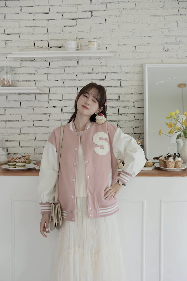Letterman Baseball Jacket (2 Colors)