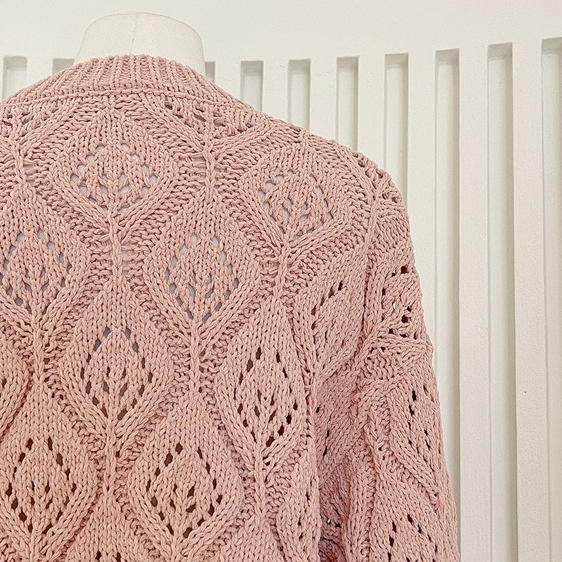 Open Knit Crochet Sweater (2 Colors)