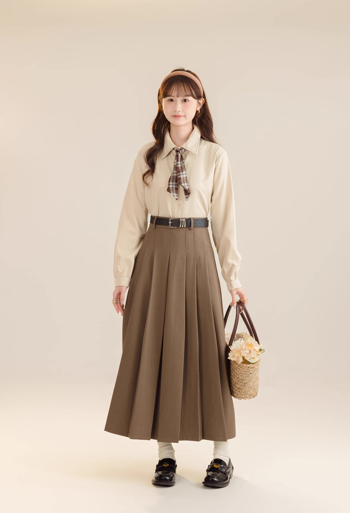 Pleated Midi Tennis Skirt (3 Colors)